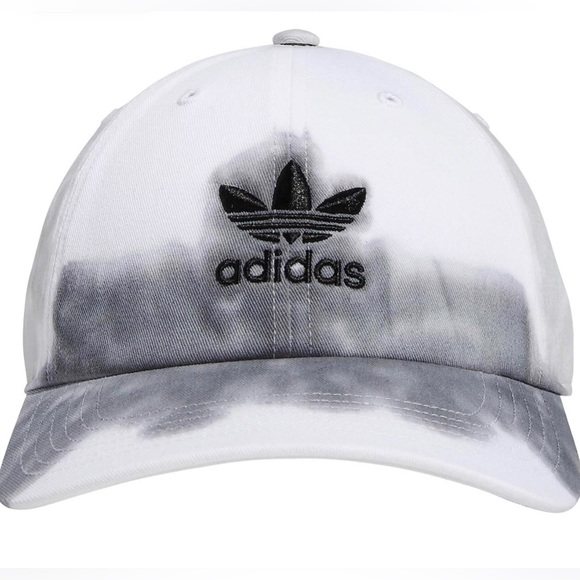 NWT Adidas Originals One Size Precurved Color Wash Tie-Dye Hat, Gray White. MEN - Picture 2 of 16